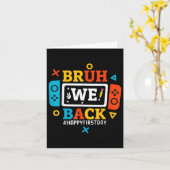 Carte Bruh Nous Retour À L'École Joyeux Jeu Vidéo Premie (Fleur jaune)