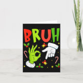 Carte Bruh Six Seven Meme Christmas 67 Bruh Christmas 6 (Devant)