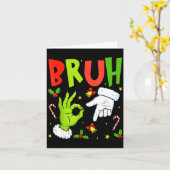 Carte Bruh Six Seven Meme Christmas 67 Bruh Christmas 6 (Fleur jaune)