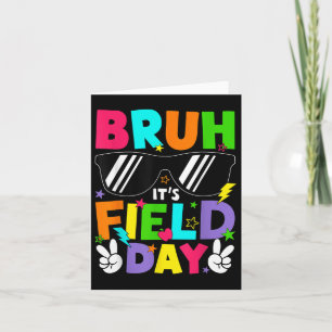 Carte Bruh Son Jour De Terrain Enseignants Garçons Fille