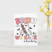 Carte Bruh We Ck Enseignants Premier Jour De L'École Gho (Fleur jaune)