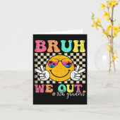 Carte Bruh We Out 8th Graders 8th Grade Graduation Cl (Fleur jaune)