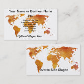 Carte brûlée d'Orange World (Devant / Derrière)