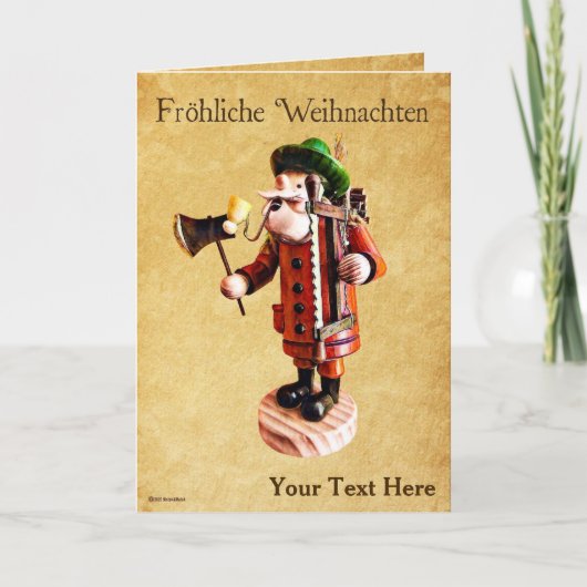 Carte Brûleur d'encens allemand "Smoker Man" (Devant)