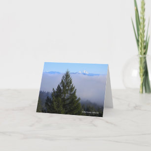 Carte Brume matinale avec le mont Shasta.....