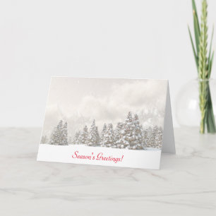 Carte brumeuse de réveillon de Noël