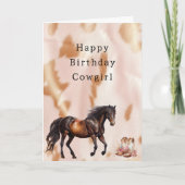 Carte Brun Clair Tan Sud-Ouest Fausse Peau de Vache Cowg (Devant)