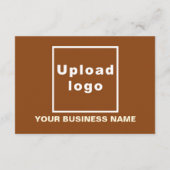 Carte Brun | Noël | Business | Petite salutation plate (Dos)