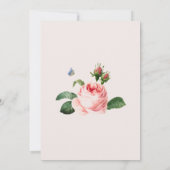 Carte Brunch de Fête des mariées rose vif (Dos)