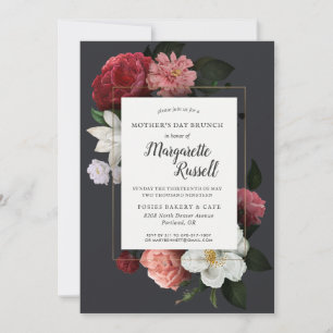 Carte Brunch élégant de la fête des mères sur le thème f
