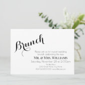 Carte Brunch post-mariage (Debout devant)