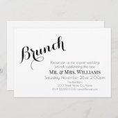 Carte Brunch post-mariage (Devant / Derrière)