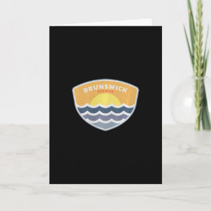 Carte Brunswick Georgia Plage Ga Souvenir De Vacances Au