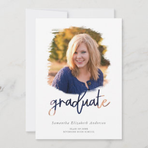 Carte Brush Photo 2025 Graduate Graduate Graduation Part