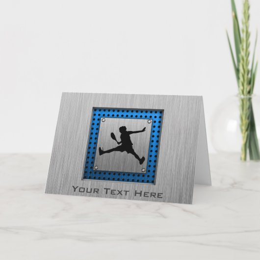 Carte Brushed aluminum look tennis (Devant)