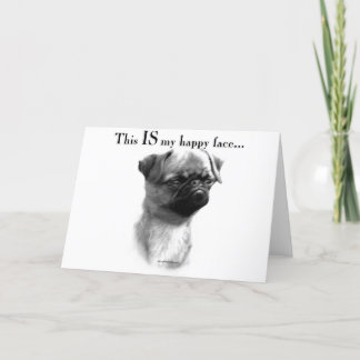 Carte Bruxelles Griffon Joyeux Visage