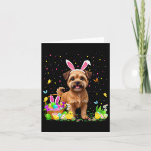 Carte Bruxellois Griffon Chien Pâques Chasse aux oeufs B