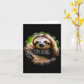 Carte Bs Im Stoic Sloth (Fleur jaune)