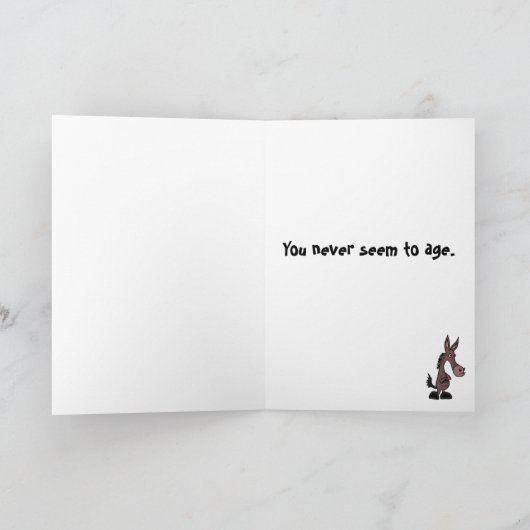 Carte BT - Funny Mule Birthday Card (Intérieur)