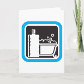 Carte Bubble Bath Icon Relaxing Bathroom Spa (Devant)