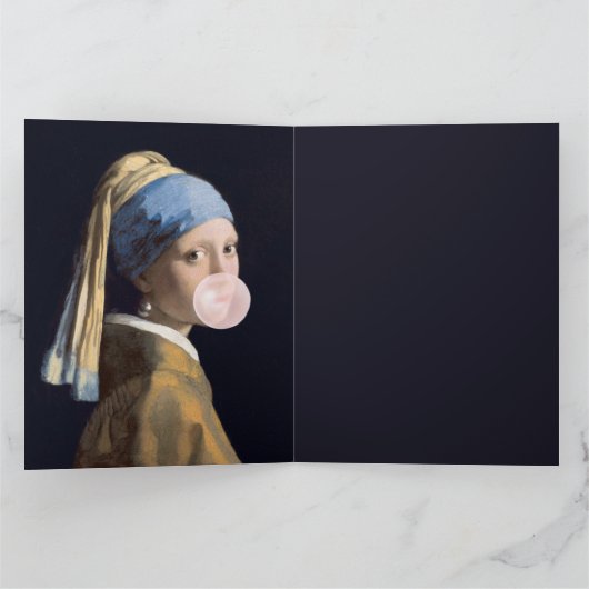 Carte Bubble Gum Diva avec oreille perle (Intérieur)