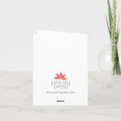 Carte Bubbling Champagne "Cheers !" Greeting (Dos)