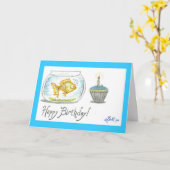 Carte "Bubbly Birthday" (Fleur jaune)
