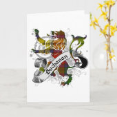 Carte Buchanan Tartan Lion (Fleur jaune)