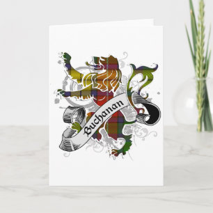 Carte Buchanan Tartan Lion
