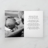 Carte Bûcheron personnalisé rouge premier jour des pères (Intérieur)