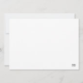 Carte Bûcherons de Yule style Art déco (Dos)