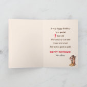 Carte Buckaroo Cowboy Anniversaire Ajouter âge et nom Ga (Intérieur)