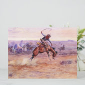 Carte Bucking Bronco (par Charles M. Russell) (Debout devant)