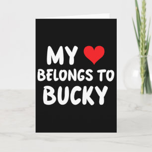 Carte Bucky - Mon cœur appartient à Bucky - Amour