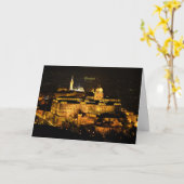 Carte Budapest la nuit (Fleur jaune)