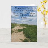 Carte Buddha Path (Fleur jaune)