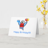 Carte Buddie le perruche (Fleur jaune)