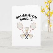 Carte Buddies de Badminton (Fleur jaune)