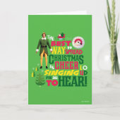 Carte Buddy l'Elf | Citation graphique de Noël (Devant)