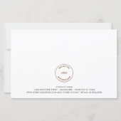 Carte Budget Business Logo Photo Happy Holidays Ca (Dos)