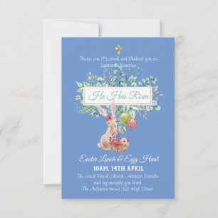 Carte Budget d'invitation religieuse de Pâques