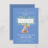 Carte Budget d'invitation religieuse de Pâques (Devant / Derrière)