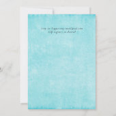 Carte BUDGET DustyTeal Gold Mariage Abstrait (Dos)