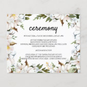 Carte Budget/Elégante Détails Mariage. Invitation (Dos)