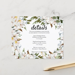 Carte Budget/Elégante Détails Mariage. Invitation