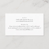 Carte Budget Eucalyptus Green Mariage Détails (Dos)