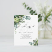 Carte BUDGET Eucalyptus Mariage de verdure (Debout devant)