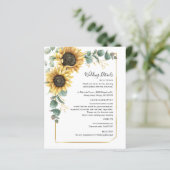 Carte Budget Eucalyptus Sunflower Détails du Maria (Debout devant)