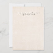 Carte Budget Poussiéreux Bleu Or Mariage Script (Dos)