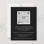 Carte Budget QR CODE Floral Meadow Gold Black (Dos)